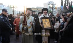 Υποδοχή Τιμίου Ξύλου στον Αγ. Δημήτριο Πετρουπόλεως