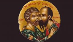 Αγρυπνία Απ. Πέτρου και Παύλου στην Αγ. Βαρβάρα Ιλίου