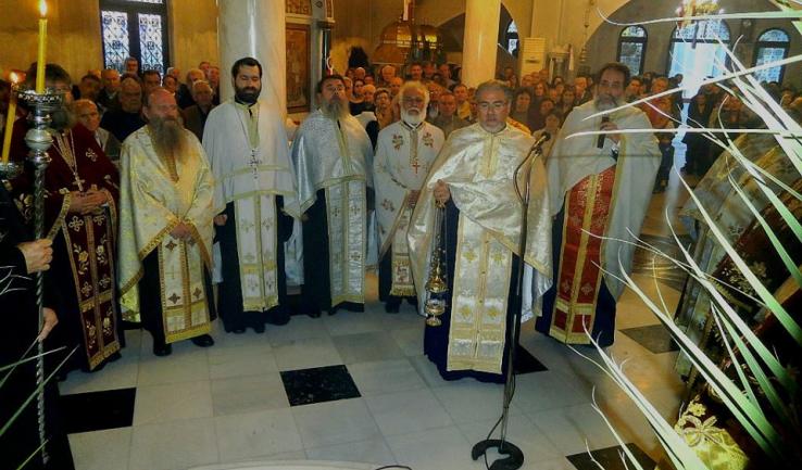 Από τον Εσπερινό του Αγ. Γεωργίου Καματερού