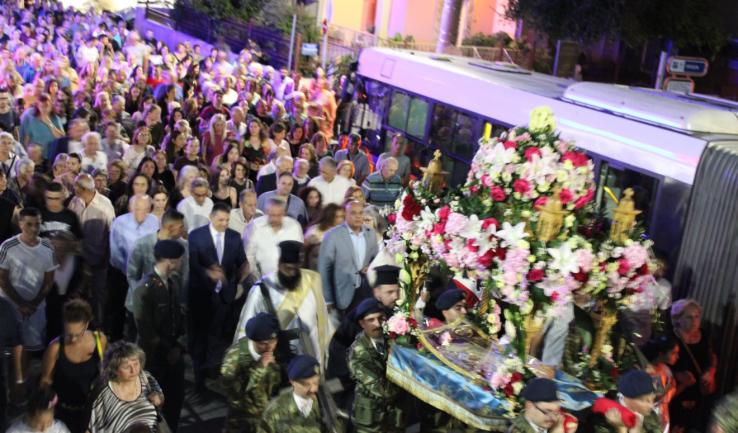 Εσπερινός Κοιμήσεως της Θεοτόκου στις Αχαρνές