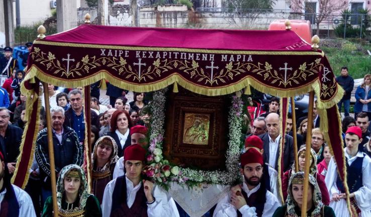 Λιτάνευση της Παναγίας στα Άνω Λιόσια