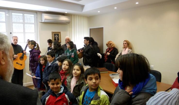 Η ενορία μας είπε τα κάλαντα στον Επίσκοπό μας!