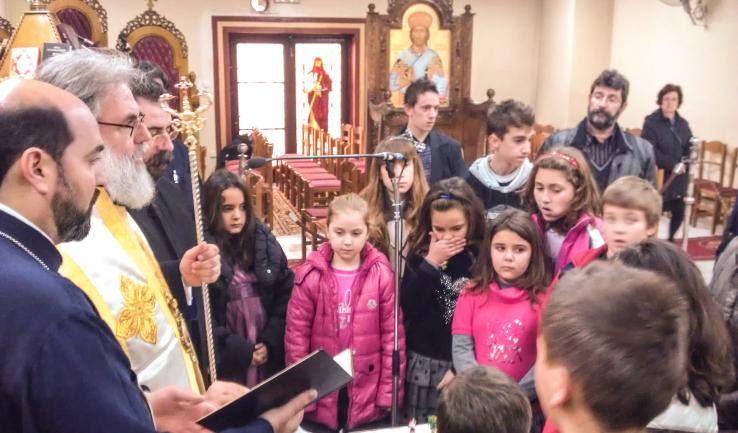 Θ. Λειτουργία και κοπή πίτας στο Ζεφύρι