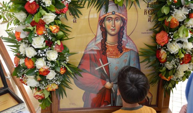 Η πανήγυρις της αγίας Γλυκερίας στην Πετρ.