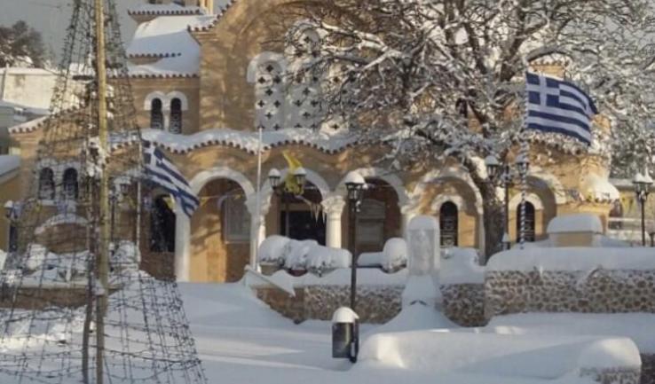 Ο Ιερός Ναός Κοιμήσεως Θεοτόκου Αφιδνών, στο ξεκίνημα του 2020...