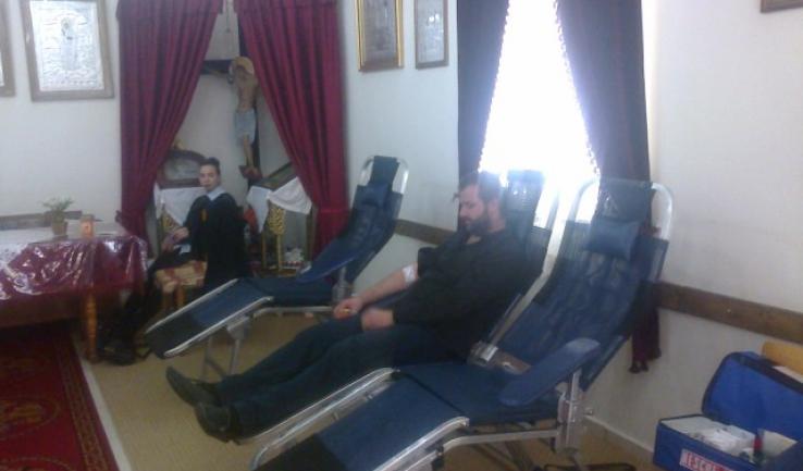 Στιγμές από την αιμοδοσία στον Αγ. Στυλιανό Ζεφυρίου